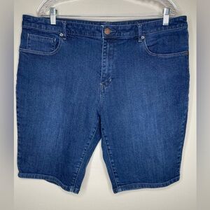 Coldwater Creek Blue Jean Shorts Classic Style Size 18
